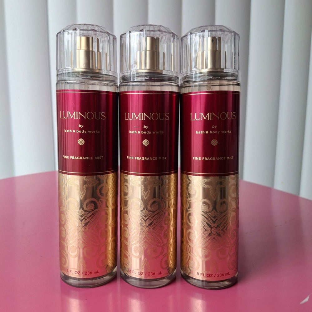 Bath & Body Works LUMINOUS Fine Fragrance Mist 8 fl oz Lot of 3